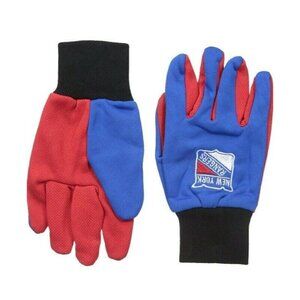 NHL New York Rangers Colored Palm Utility Gloves Blue w/ Red Palm by FOCO